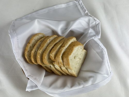 Fehér kenyérkosár szalvéta csomag