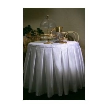 Szatén asztalszoknya (2x, behúzott)