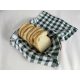 Kenyérkosár szalvéta kockás csomag