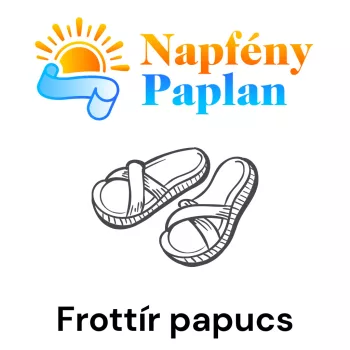 Frottír papucs